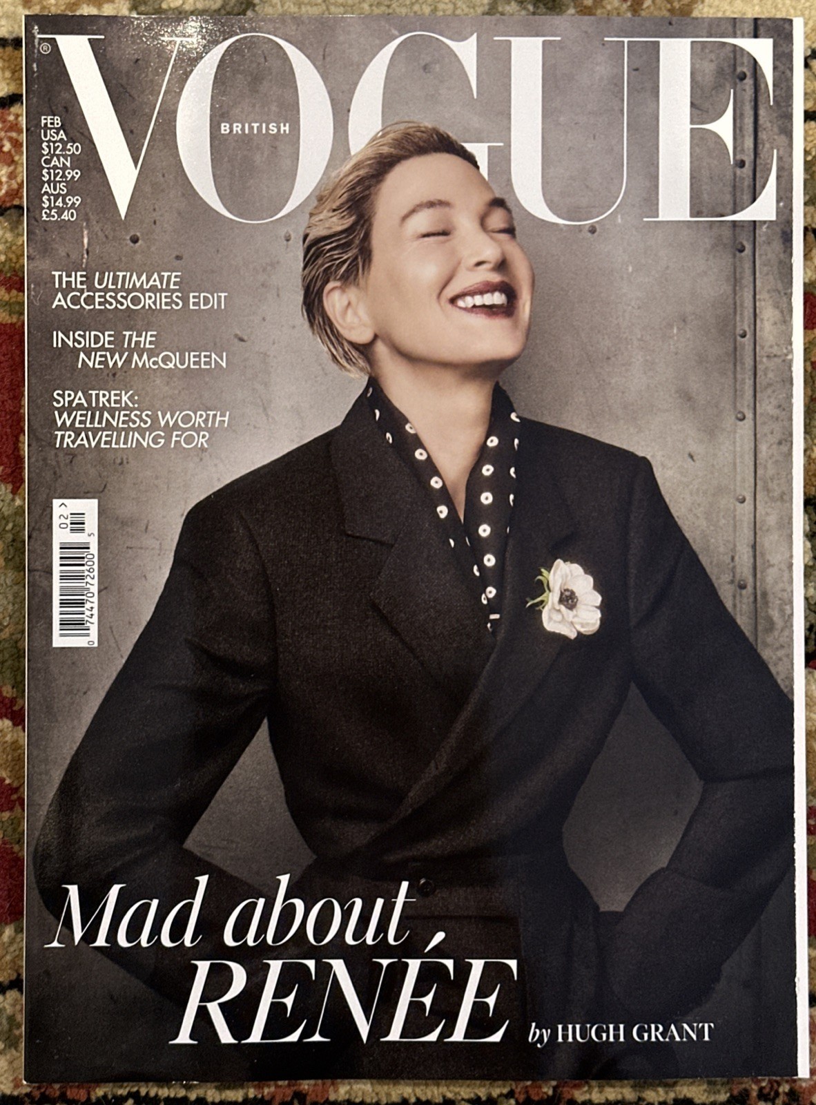 VOGUE British MAGAZINE FEBRUARY 2025 RENEE ZELLWEGER
