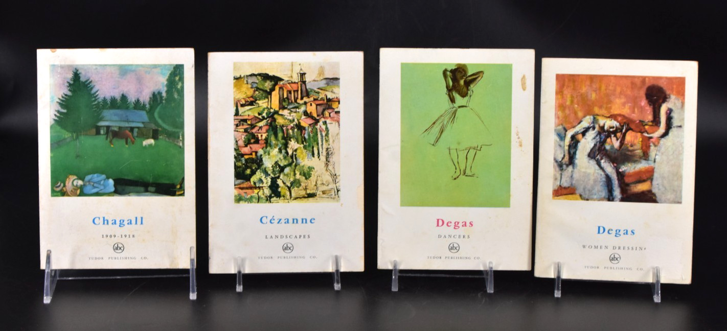 VTG 50s Mini Art Picture Books ABC Tudor Lot of 4 Chagall, Degas, Cezanne, Degas