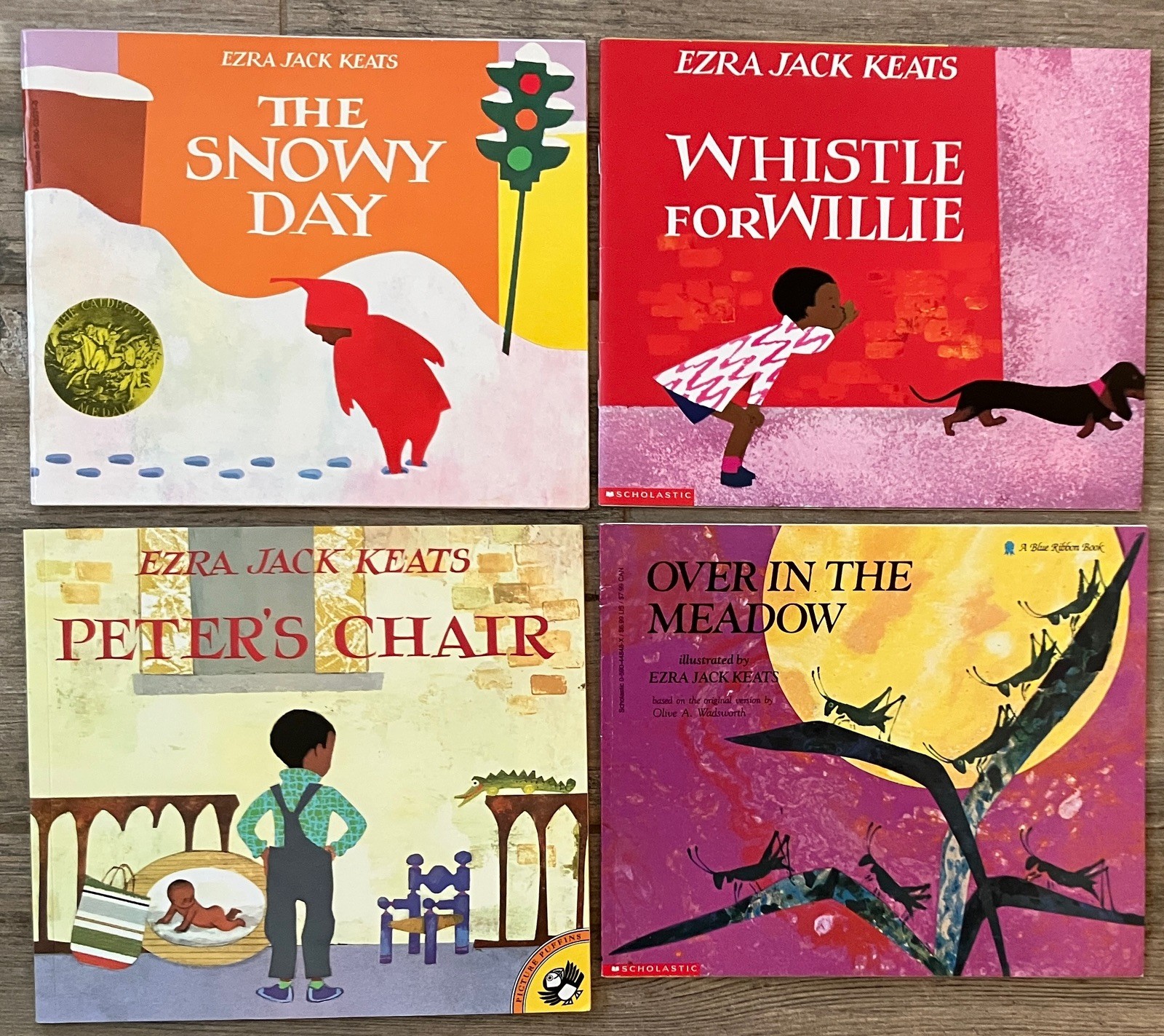 EZRA JACK KEATS Lot 4 PB Snowy Day FIAR CALDECOTT Willie/Peter&rsquo;s Chair/Meadow