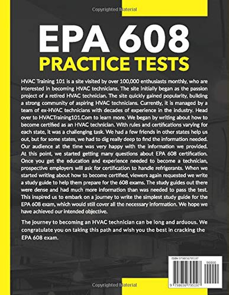 EPA 608 Practice tests: 600+ Questions & Exam Tips