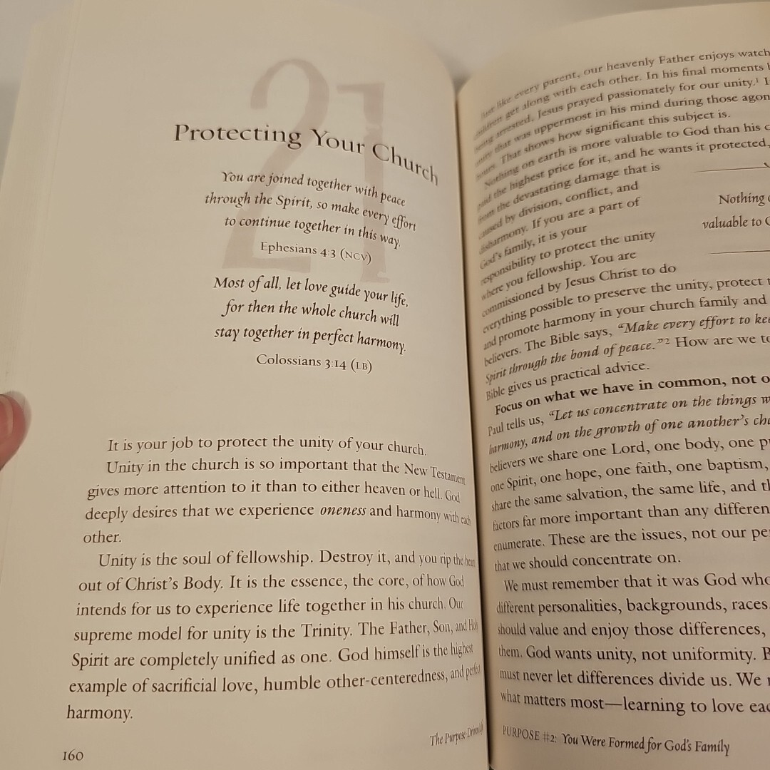 Hardback Book, The Purpose Driven Life by Rick Warren 334 pages TB