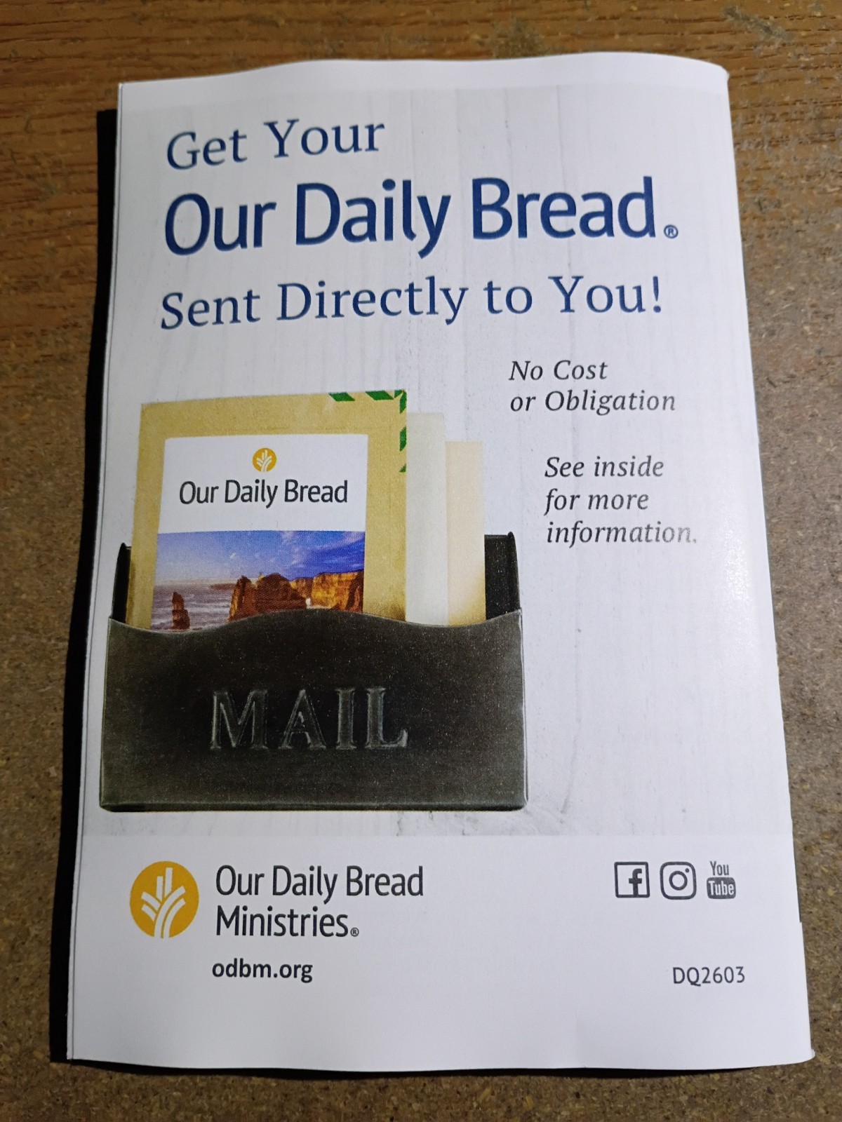 Our Daily Bread Devotional September, October, November 2026