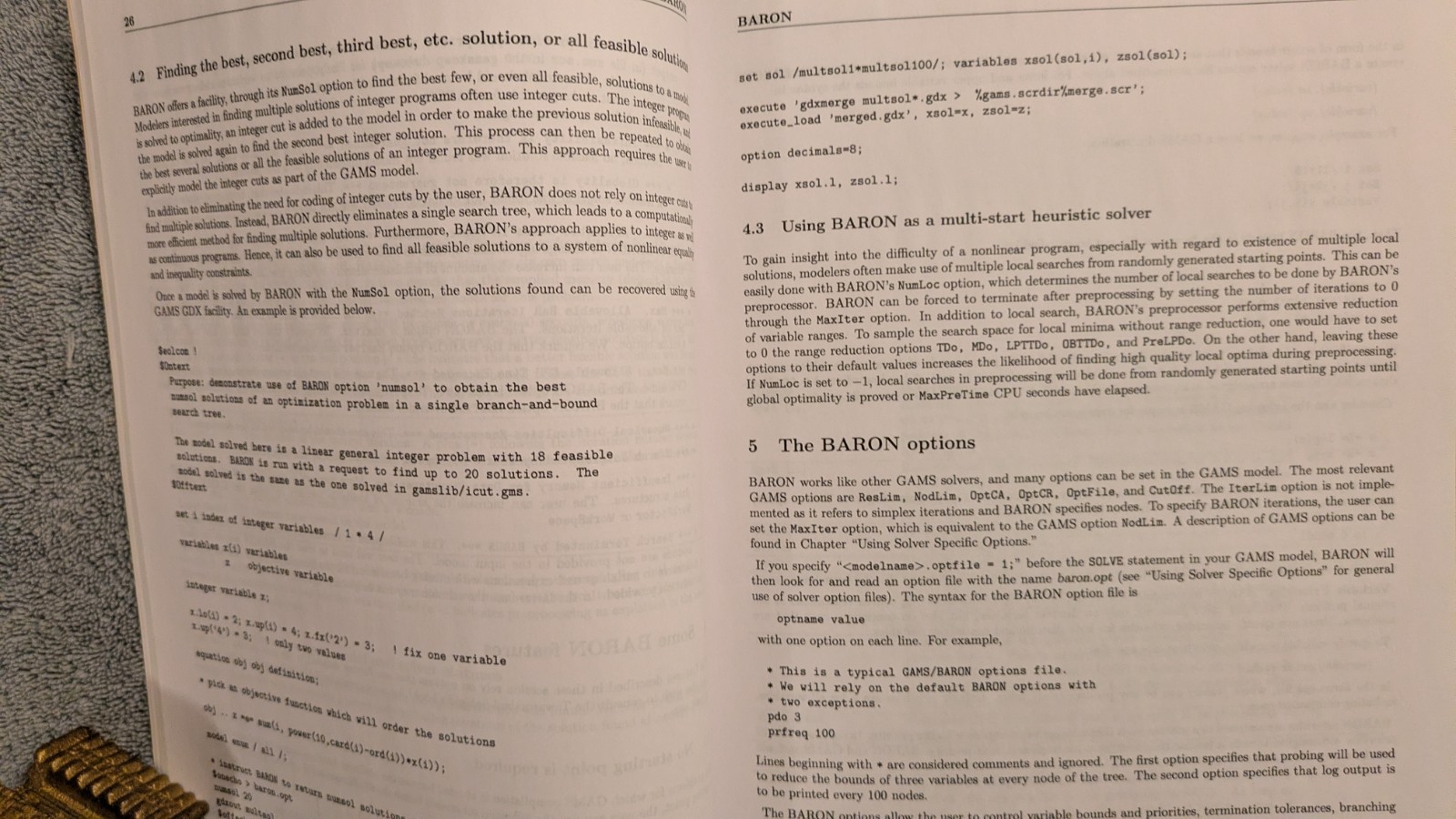 GAMS: THE SOLVER MANUALS By Gams Development Corporation, PB, 2009, 608 Pages
