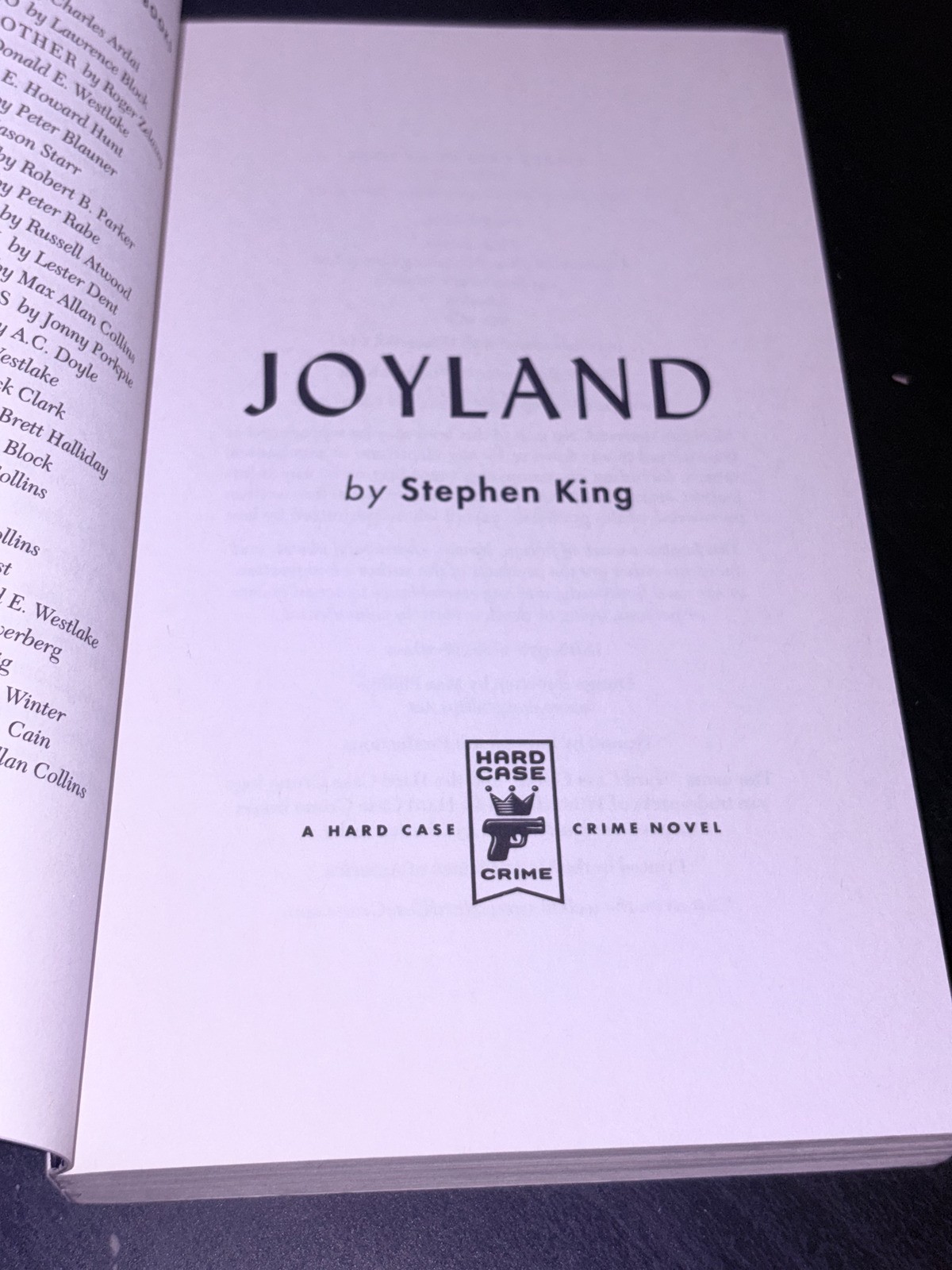 Joyland by Stephen King