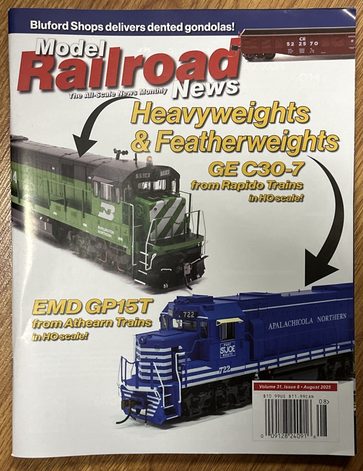 MODEL RAILROAD NEWS MAGAZINE August 2025 heavyweights Featherweights