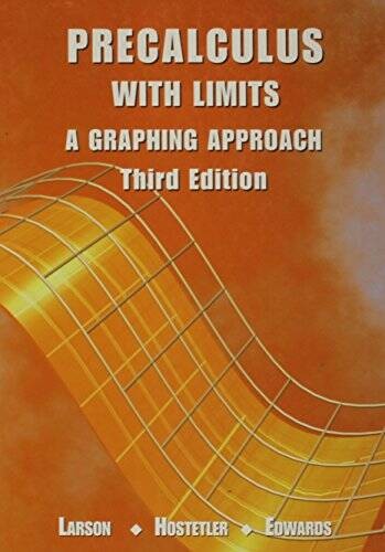 Precalculus with Limits: A Graphing Approach – Hardcover By Larson, Ron – GOOD