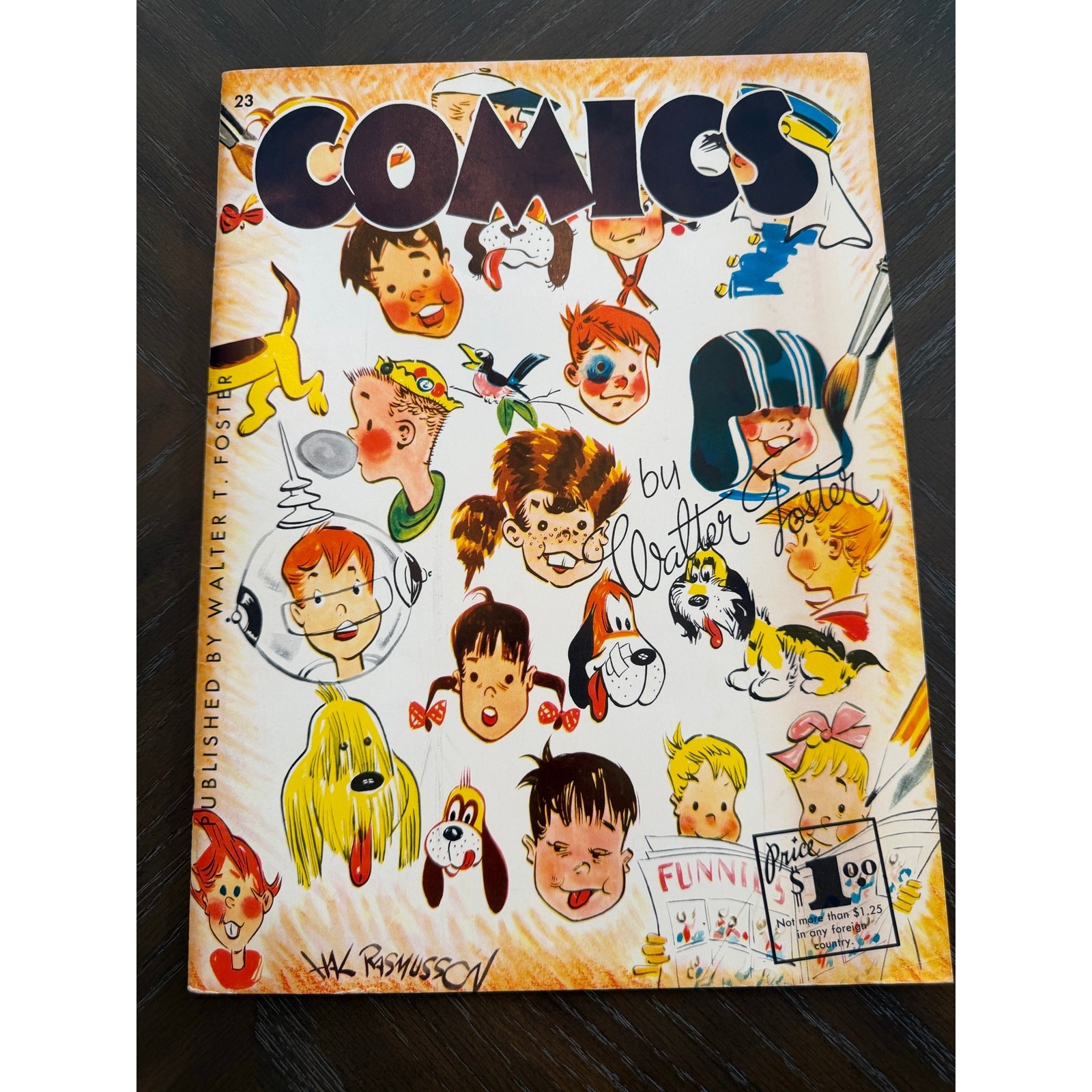 Walter T Foster Comics No 23 How To Draw Cartoons Vintage Art Instruction
