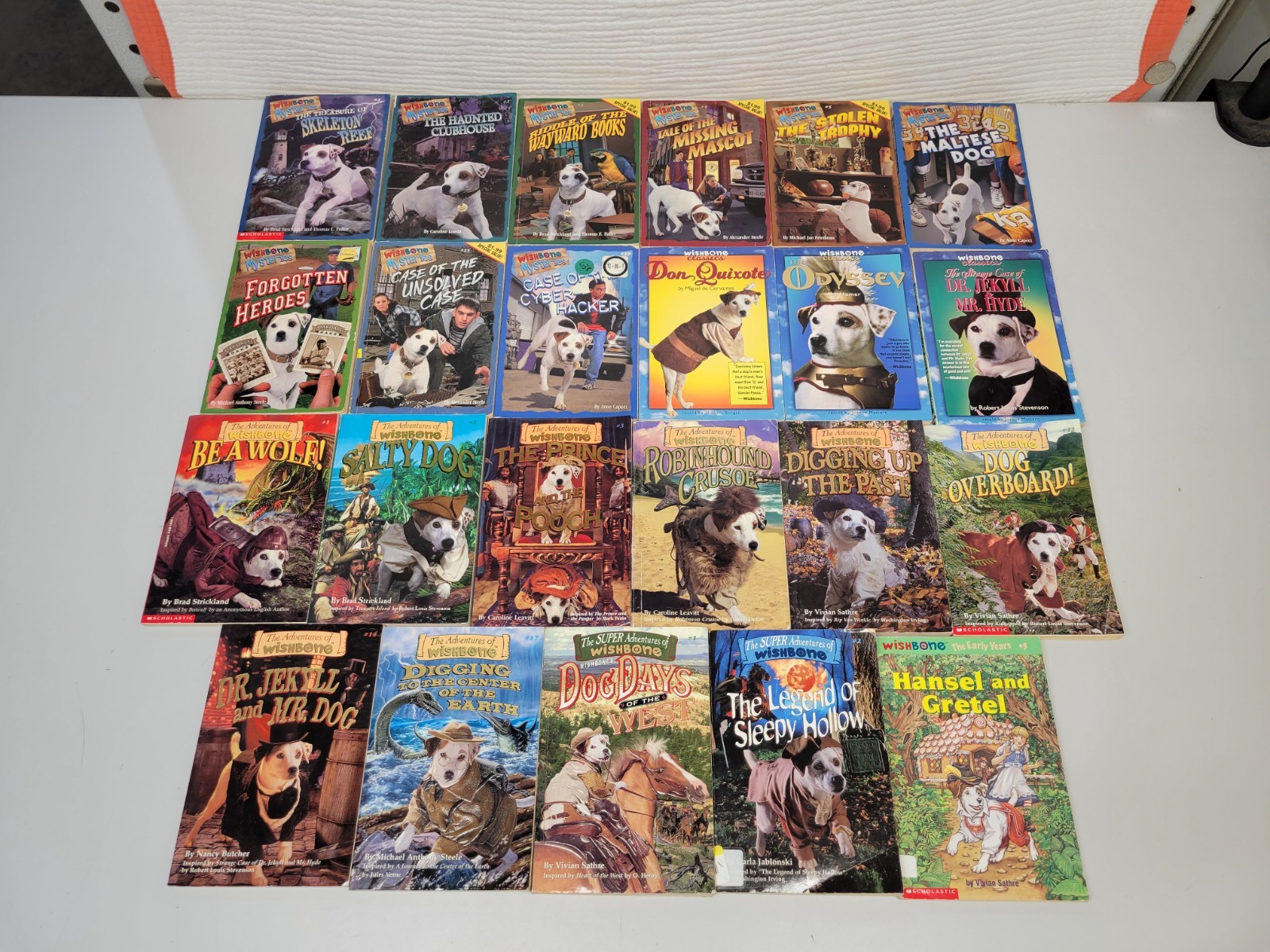 Lot of 23 Wishbone Chapter Books Adventures, Mysteries, Classics, Early & Super