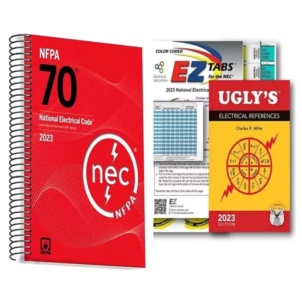 NFPA 70 2023 NEC Code Book + Ugly&rsquo;s Electrical Ref Spiral + EZ TAB USA STOCK FS