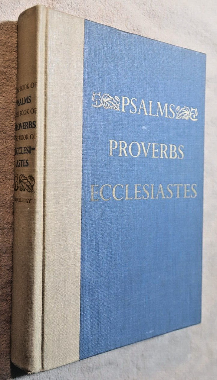 Book of Psalms Proverbs Ecclesiastes KJV 30 Wood Engravings Clare Leighton 1952