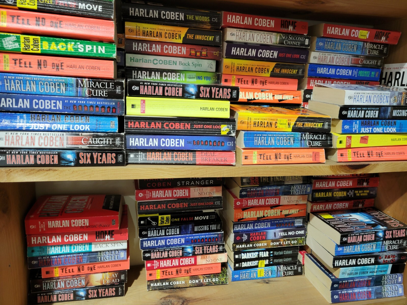 Lot of 10 Harlan Coben Paperback Books Random Mix