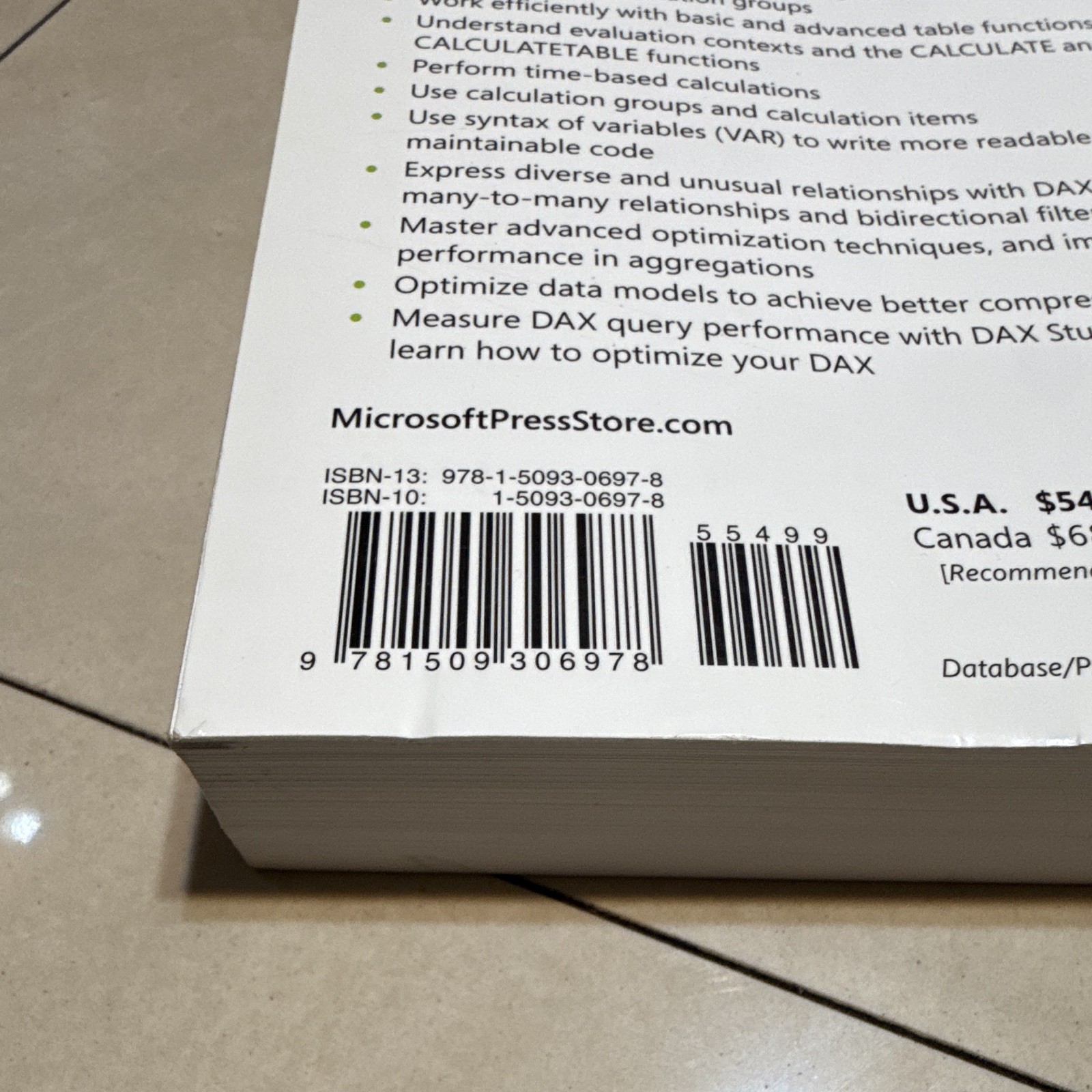 Microsoft Press The Definitive Guide to DAX 2nd Ed Russo & Ferrari 2020 PB