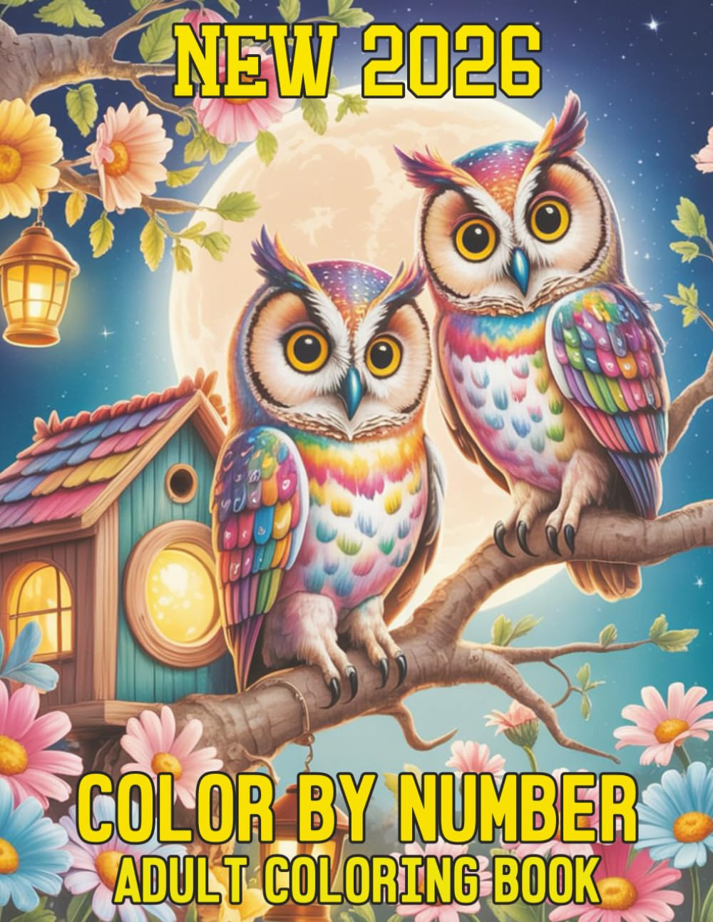 New 2026 Color By Number Adult Coloring Book: “A Beautiful Large Print Color by