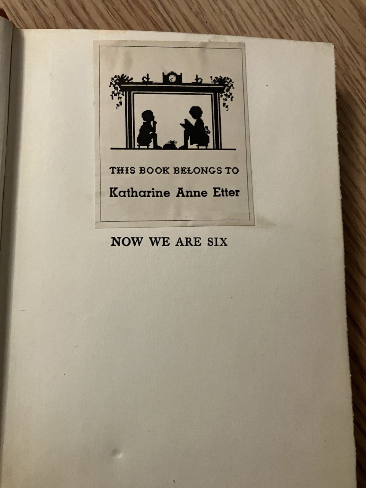 Now We Are Six – A.A. Milne – Vintage 1933 89th Printing – See Description