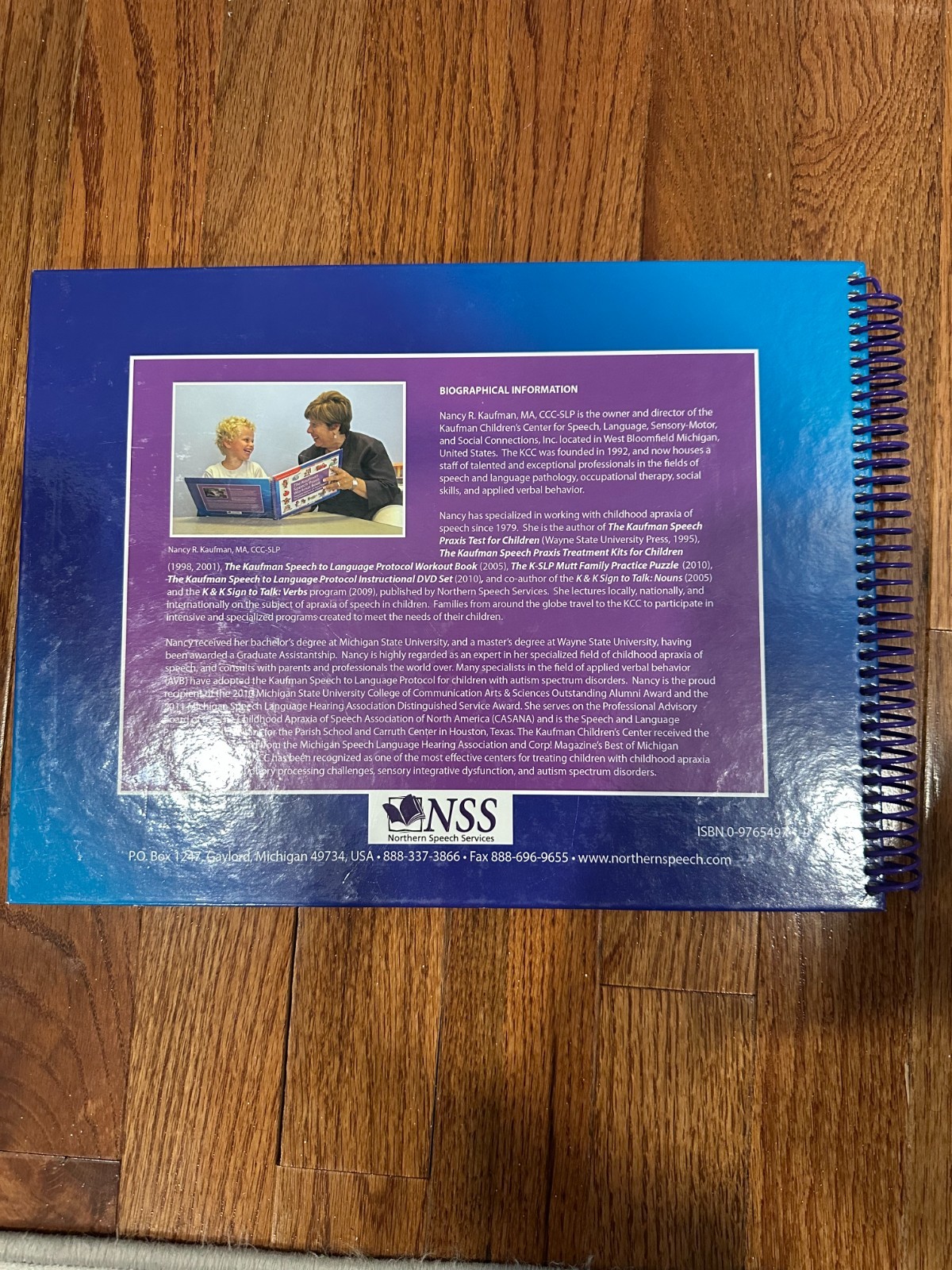 The Kaufman Speech to Language Protocol Workout Book Nancy Kaufman Apraxia SLP