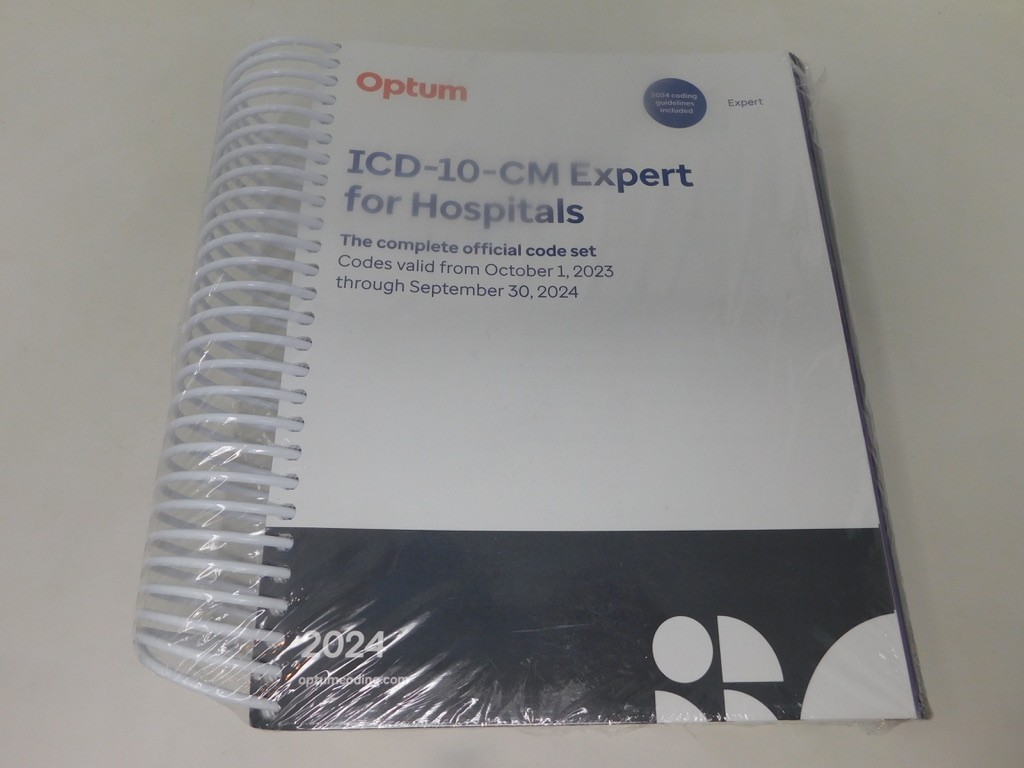 2024 ICD-10-CM Expert for Hospitals Spiral Optum Text Book 2024 NEW SEALED