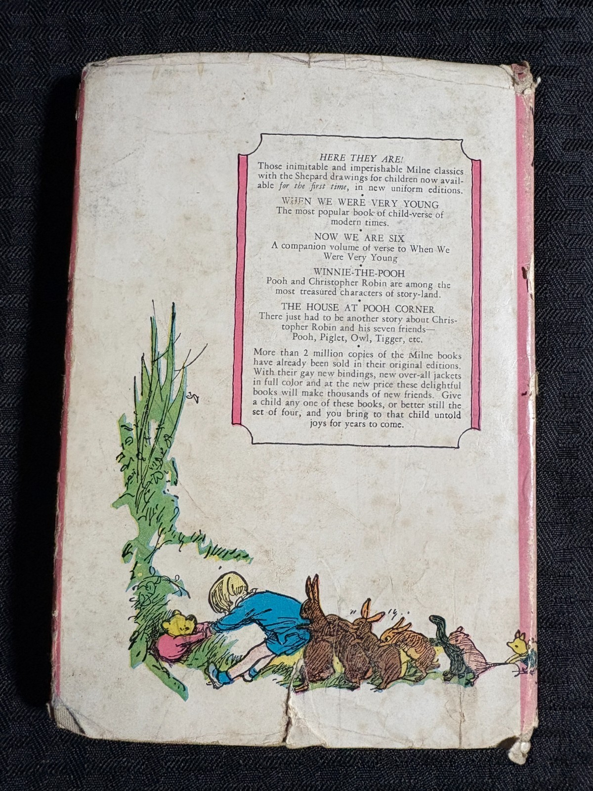 1943 WINNIE THE POOH by A.A. Milne Dutton HC/DJ VG/GD 195th E.P. Dutton