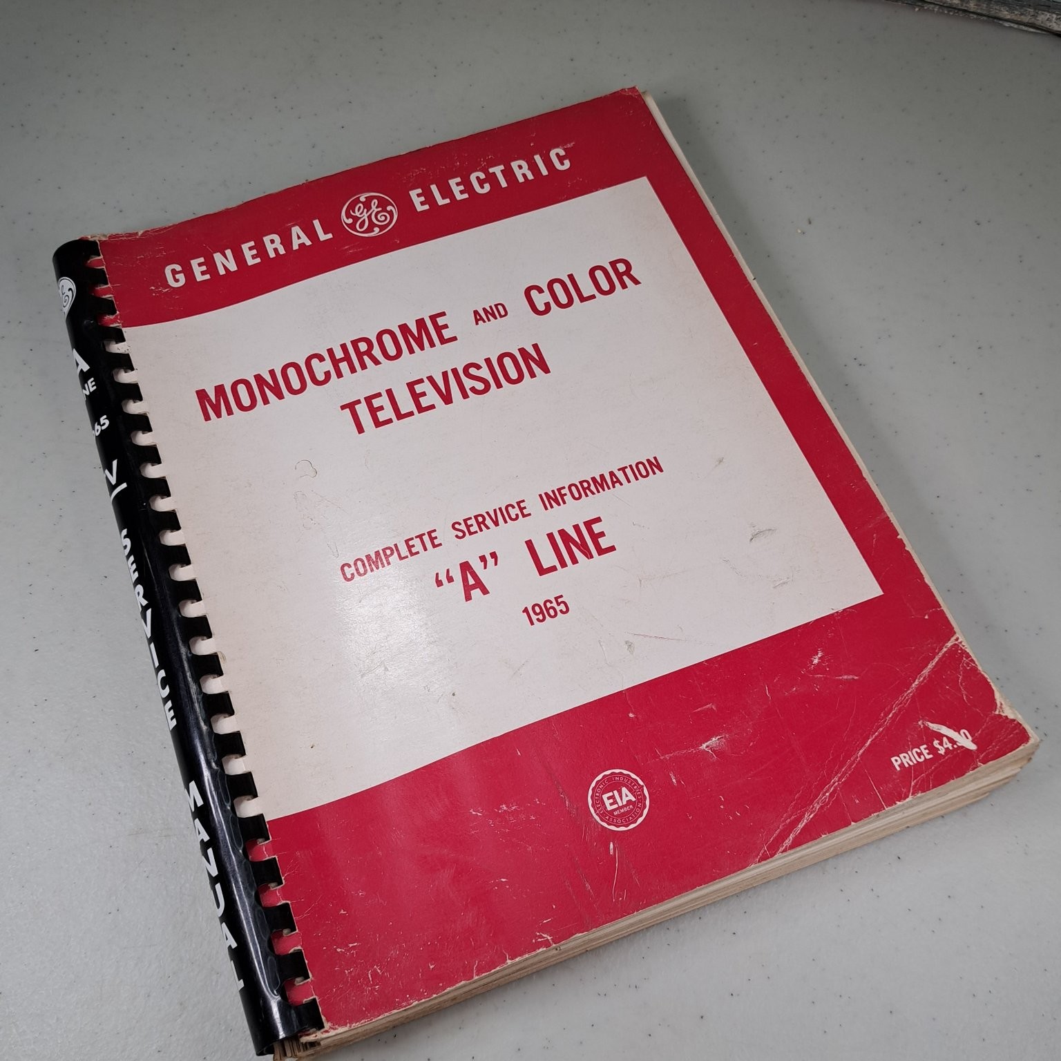 General Electric TV Service Manual Monochrome Color Television A Line 1965