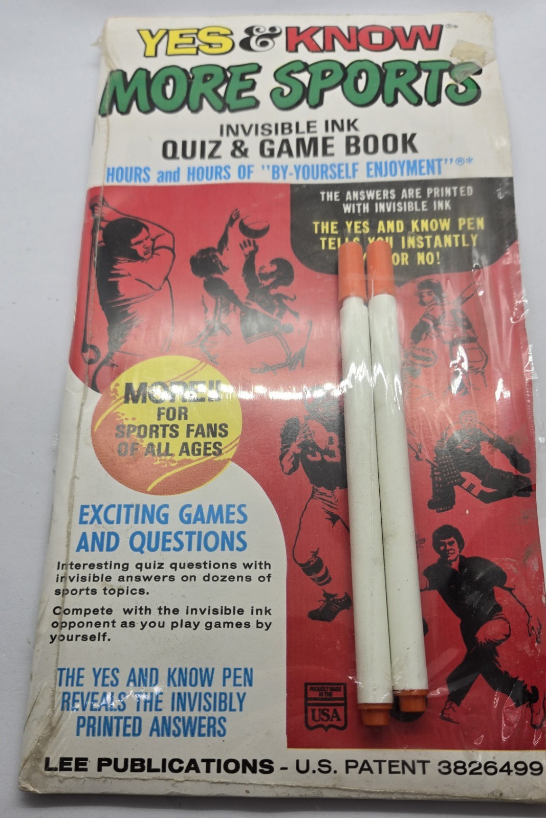 Yes & Know Invisible Ink More Sports Quiz and Game Book