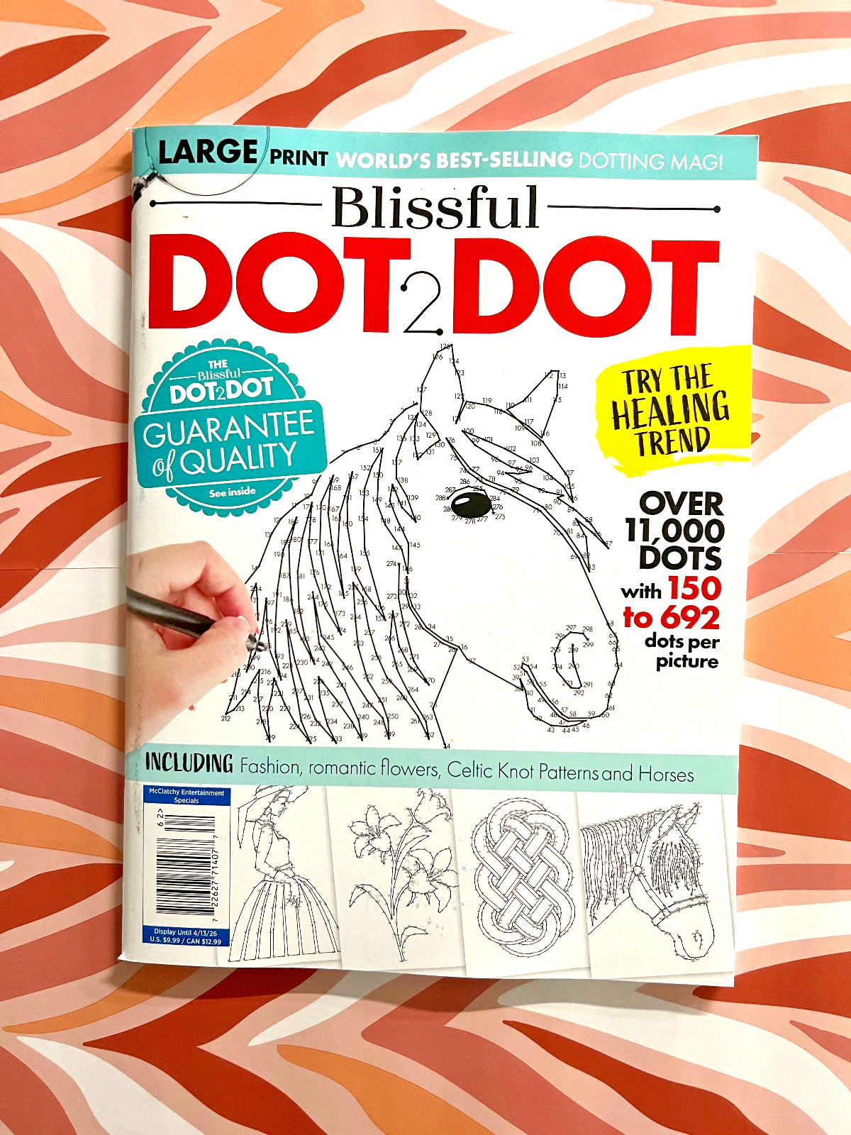 Blissful DOT-2-DOT Large Print Designs • Fashion, Flowers, Horses & More!