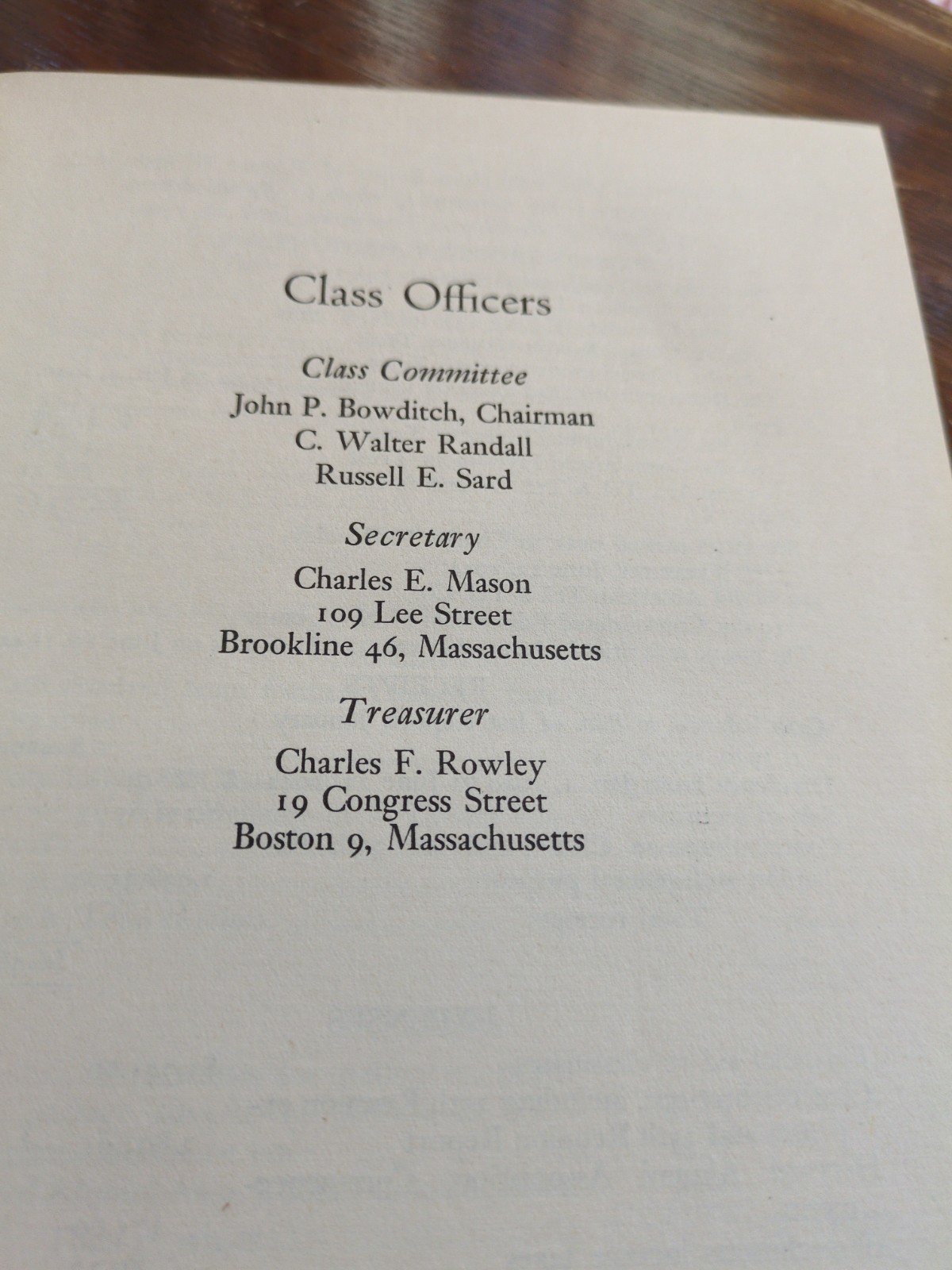 Harvard College Class of 1905 ,40th Anniversary Report. HC (19)