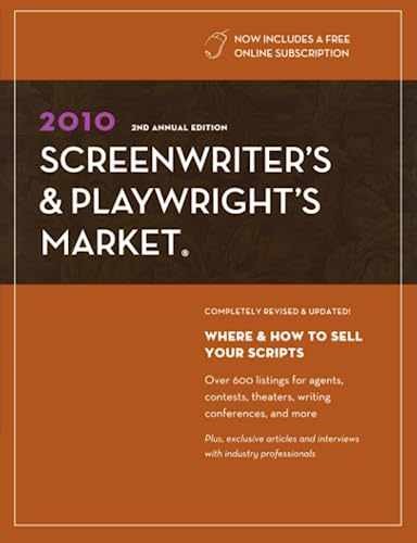 2010 Screenwriter&rsquo;s & Playwright&rsquo;s – Paperback, by Sambuchino Chuck – Very Good