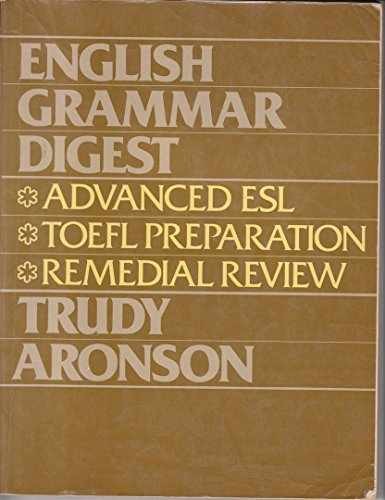English Grammar Digest – Paperback, by Aronson Trudy – Acceptable