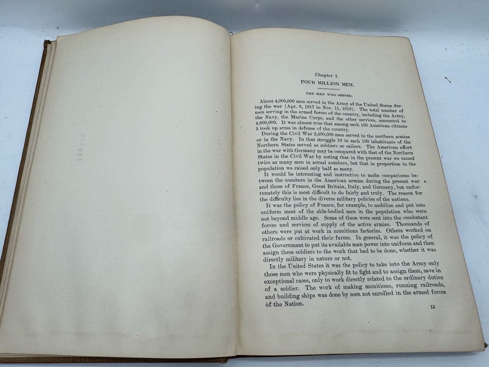 THE WAR WITH GERMANY A Statistical Summary By Leonard P. Ayres 1919 HC