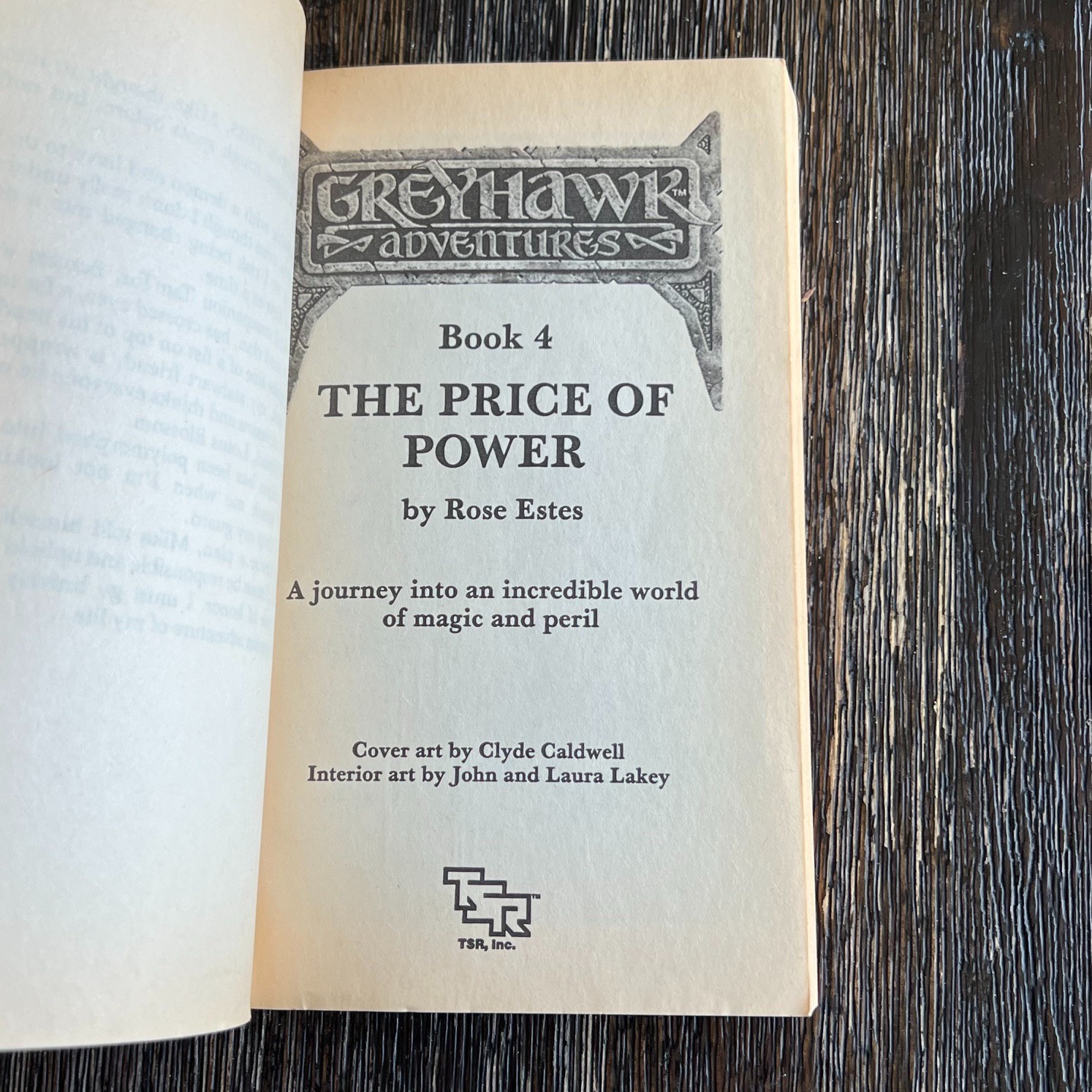 The Price of Power Greyhawk Adventures 4 Rose Estes TSR D&D Novel 1st Print 1987