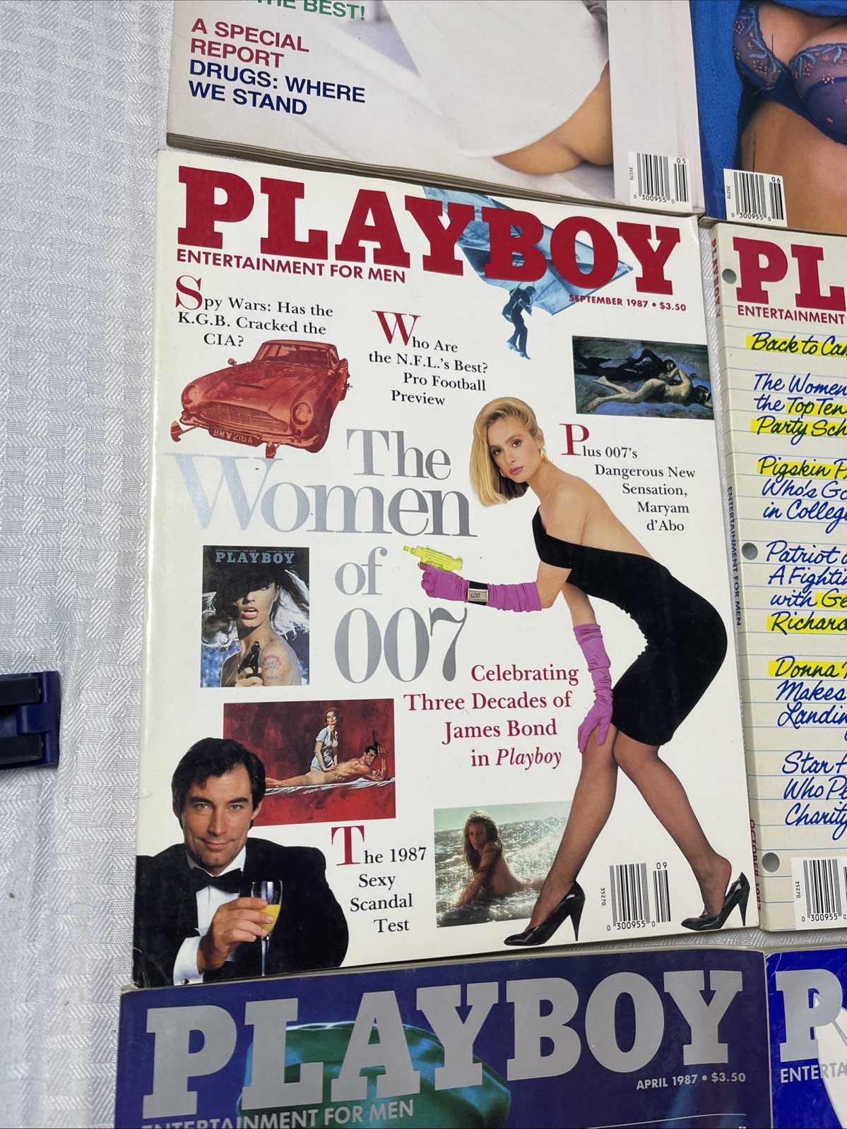 PLAYBOY Magazine 1987 Complete Year Full Set 12 Issues with Centerfolds