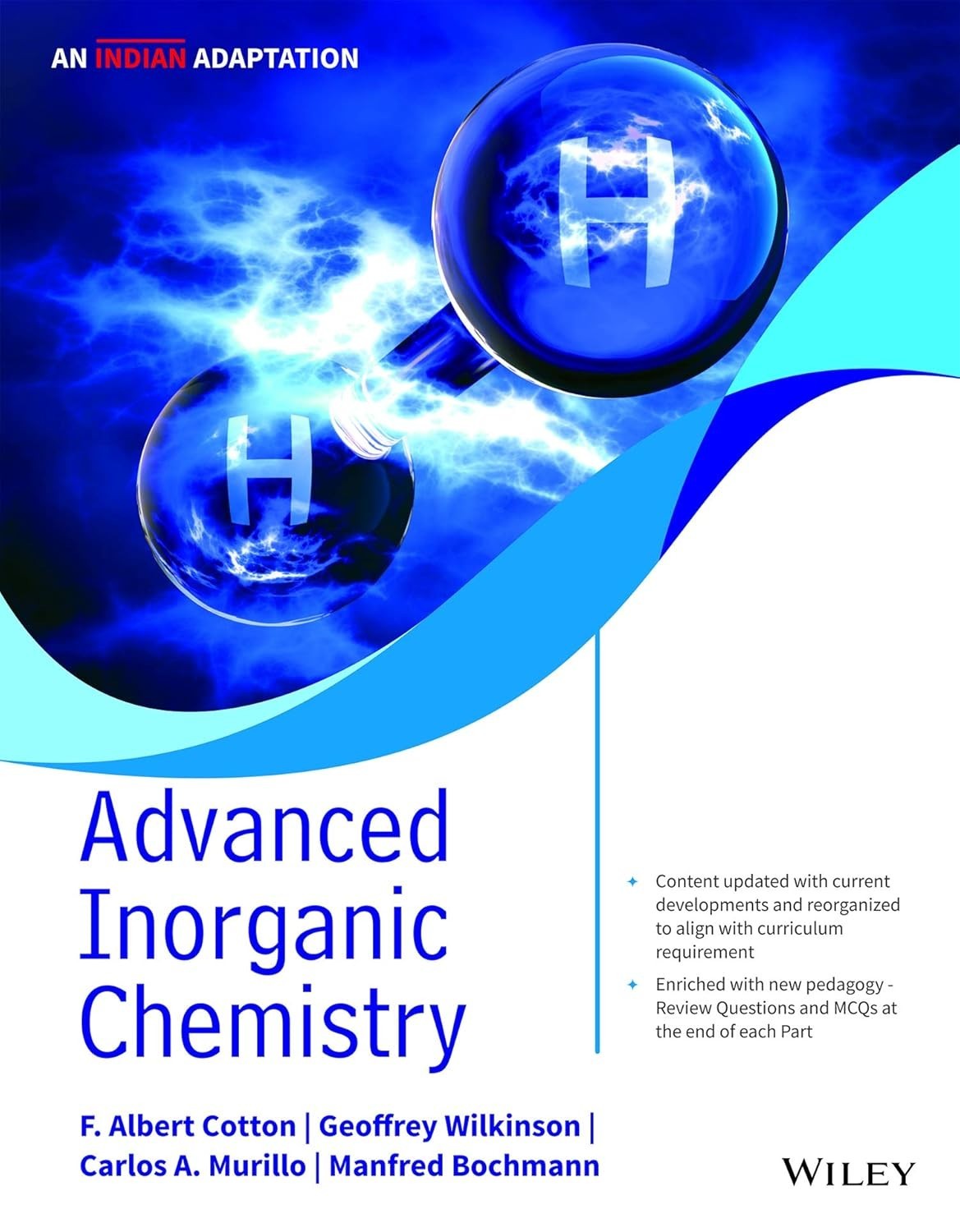 Advanced Inorganic Chemistry by Albert Cotton 1st,NEW- DDP ,IMPORT CHARGES PAID