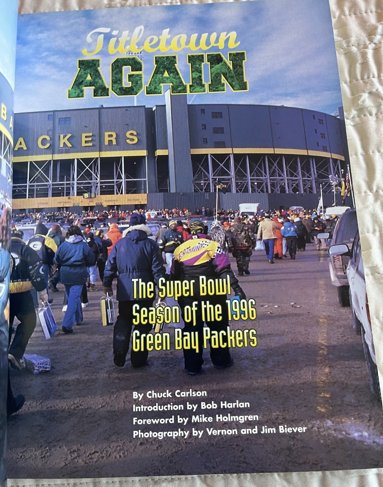 2X SIGNED-Titletown Again: The Super Bowl Season of the 1996 GB Packers-V Biever