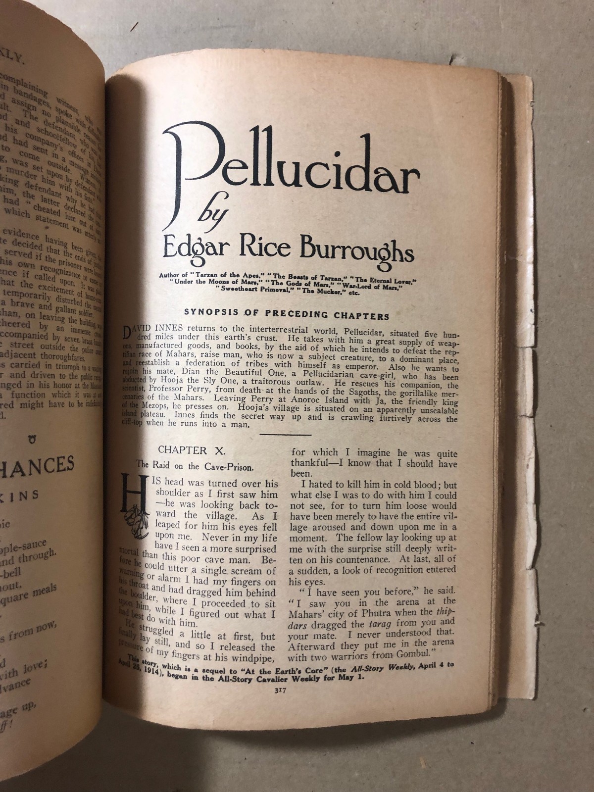 All-Story Weekly | May 22 1915 | Pellucidar pt 4 | Burroughs ERB | G/VG | 3.0