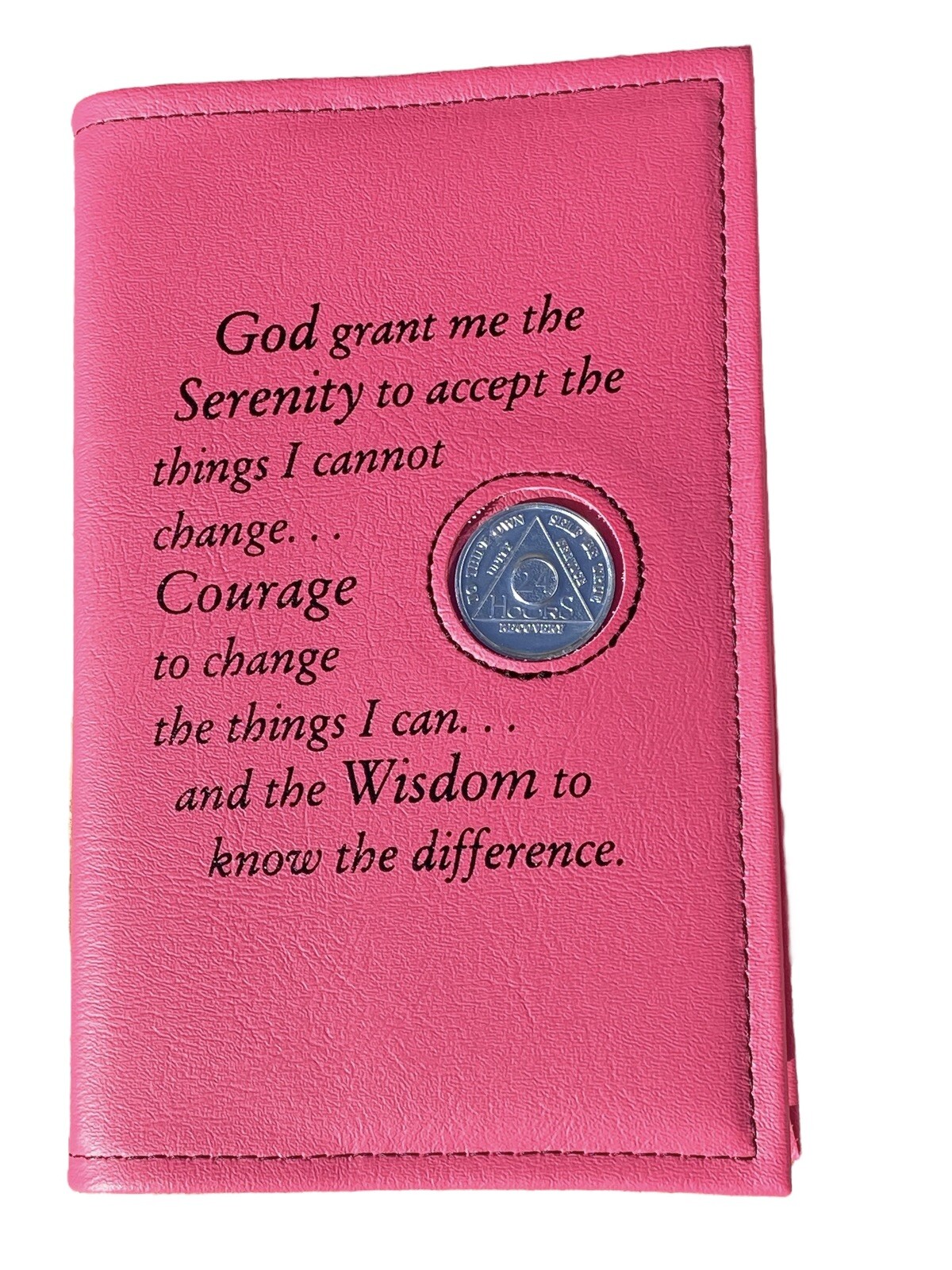 AA Big Book Cover For Hardcover Normal Primt Pink Color Leather Like Feel