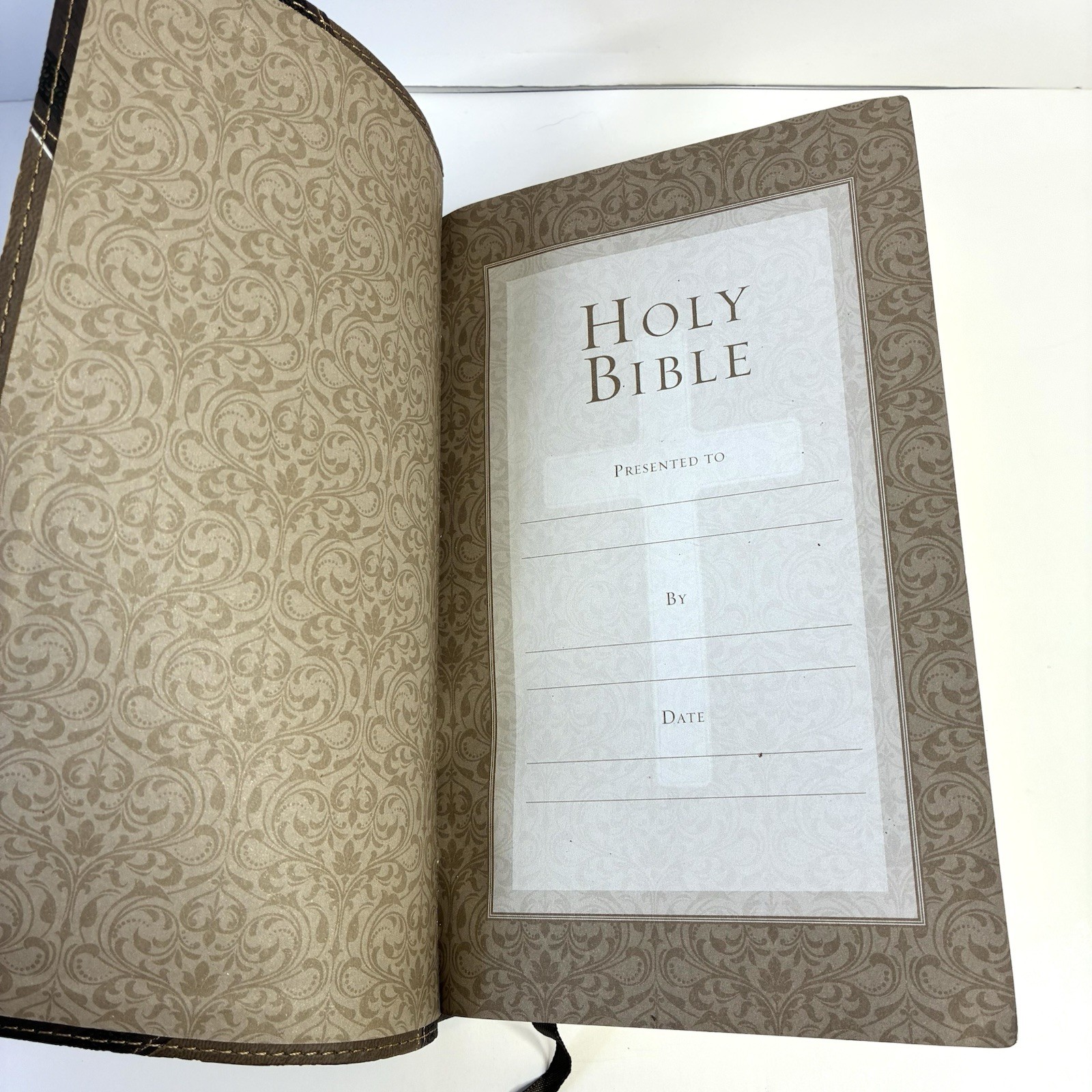 Holy Bible, King James Version, Large Print Edition, Leather Like, Christian Art