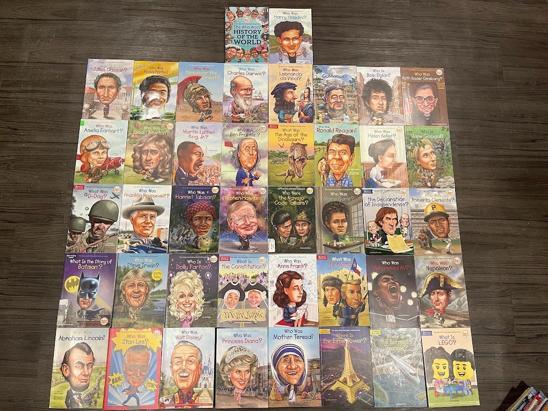 HUGE LOT of 70 Who Was? What Was? Where Is? Nonfiction Books! Children&rsquo;s Readers