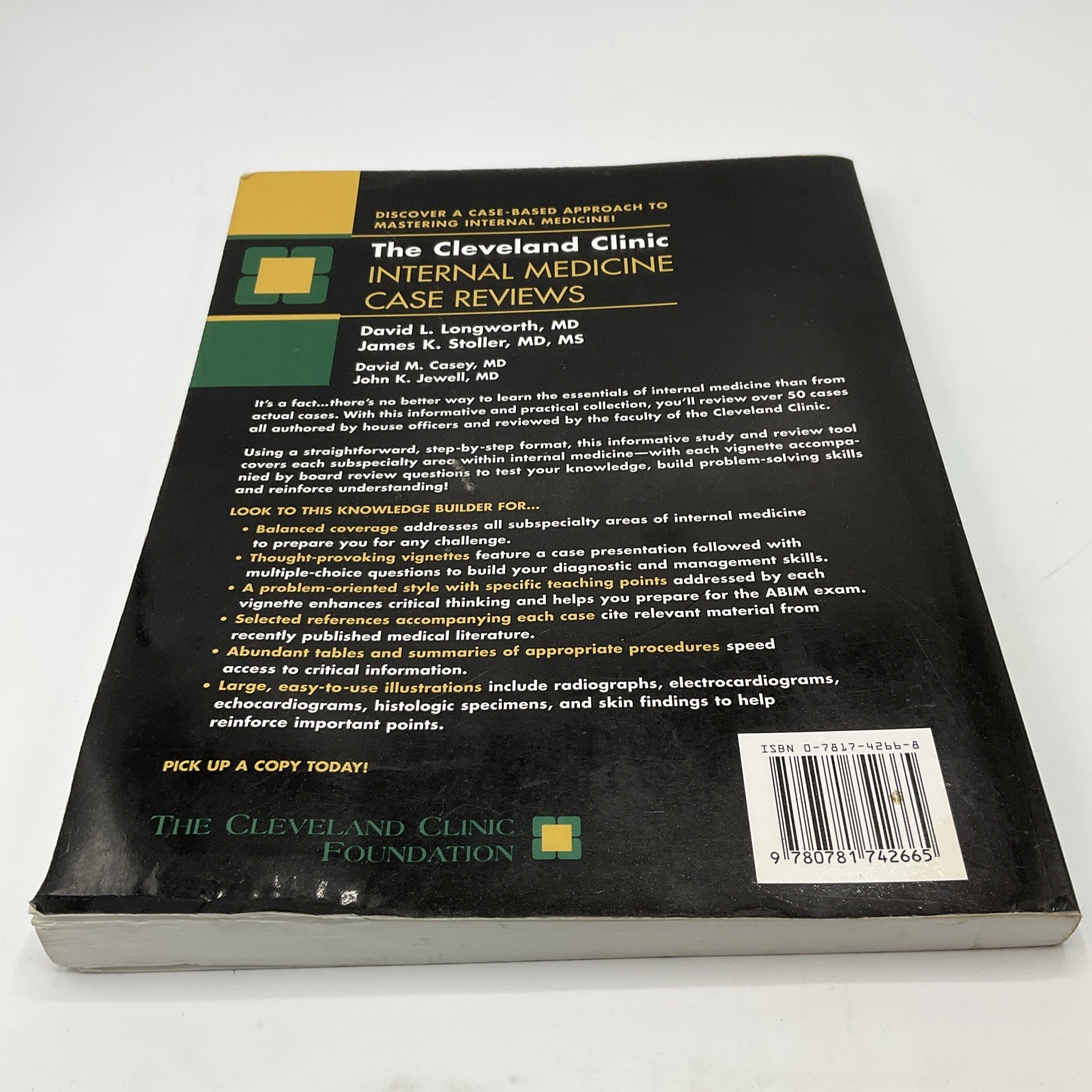 The Cleveland Clinic Internal Medicine Case Reviews Paperback