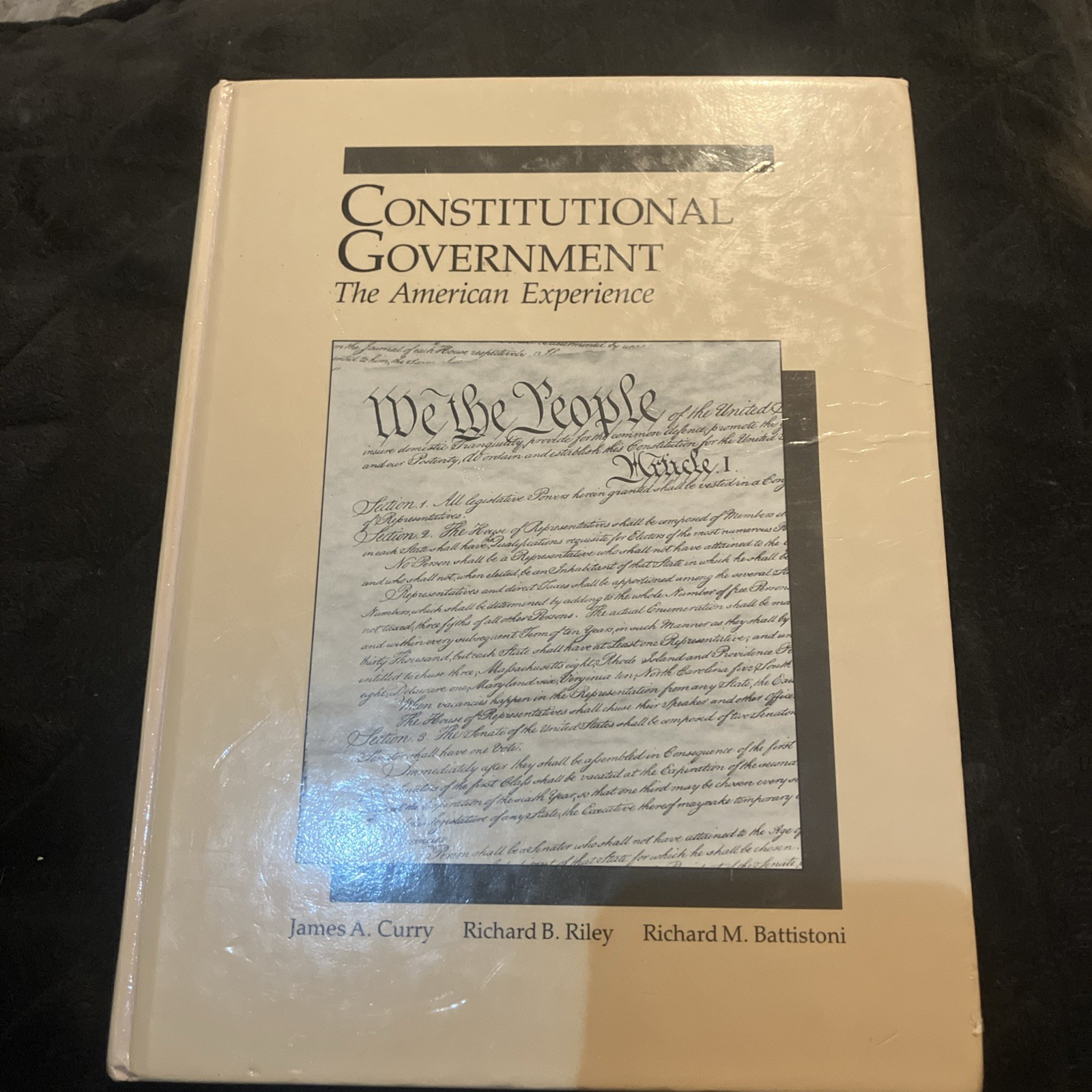 Constitutional Government by James A. Curry (1988, Trade Paperback)