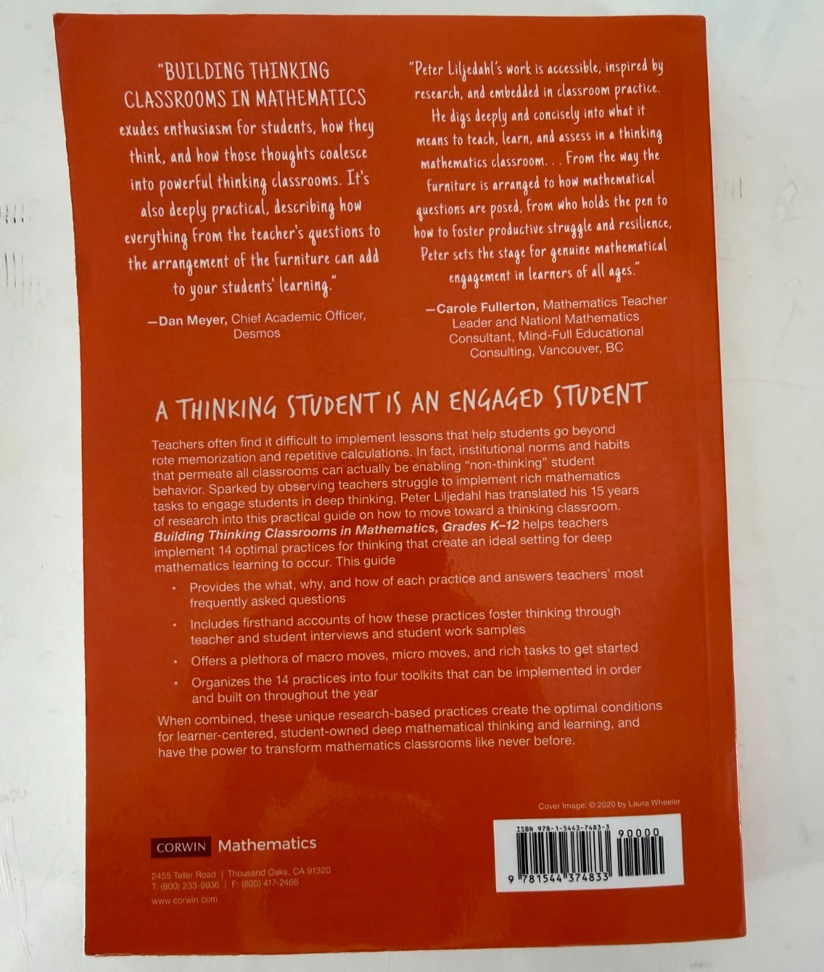 Building Thinking Classrooms Peter Liljedahl 2020 | Paperback