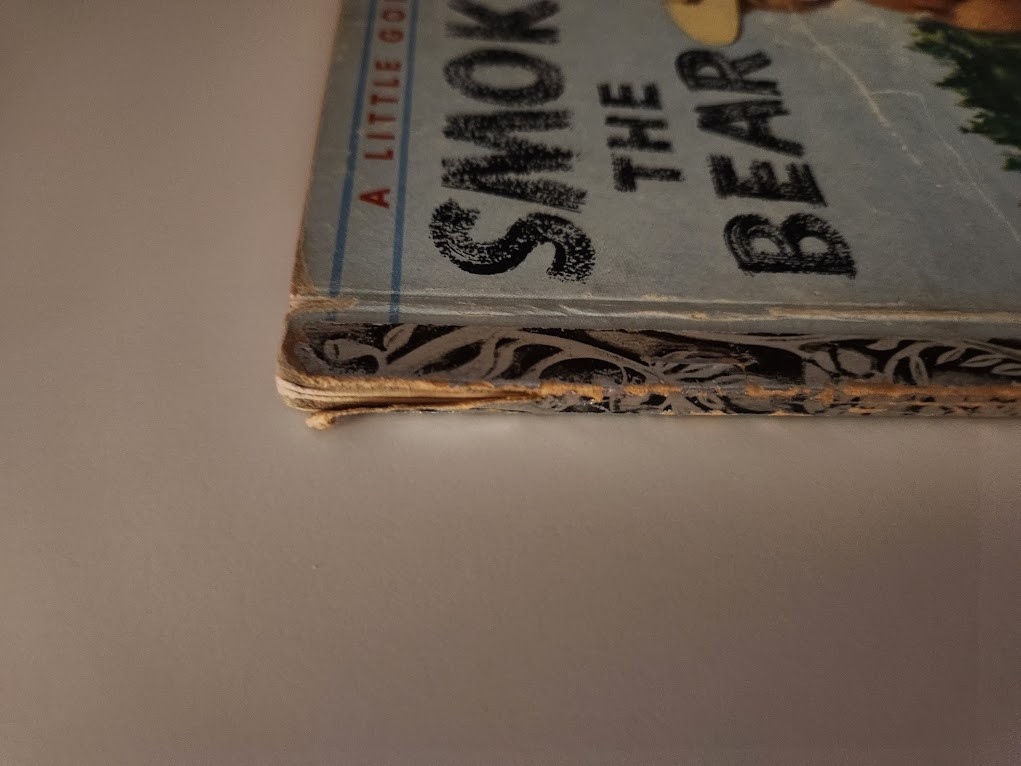 Vintage Little Golden Book Smokey the Bear .25 Cents 1955 « A » Edition Mary Reed