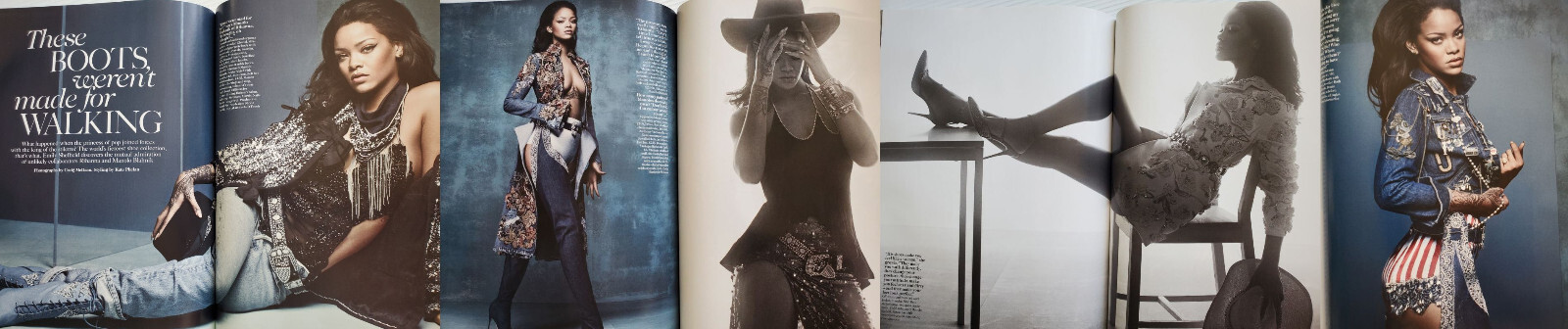 2016 British VOGUE magazine RIHANNA Sheridan Smith Grace Hartzel Sergei Polunin