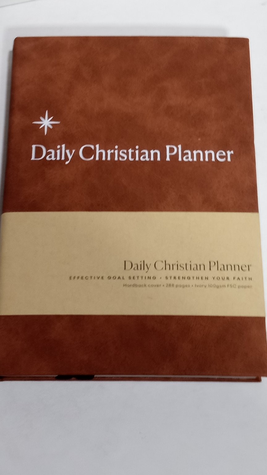 Daily Christian Planner Goal Setting Faith Journal Hardback 288 Pages