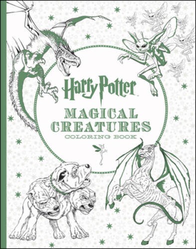 Harry Potter Magical Creatures Coloring Book – Paperback – VERY GOOD