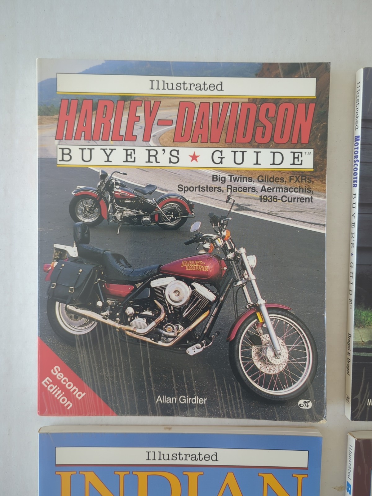 Lot Of 6 Illustrated Buyer&rsquo;s Guide Harley Indian MotorScooter BMW BSA Triumph