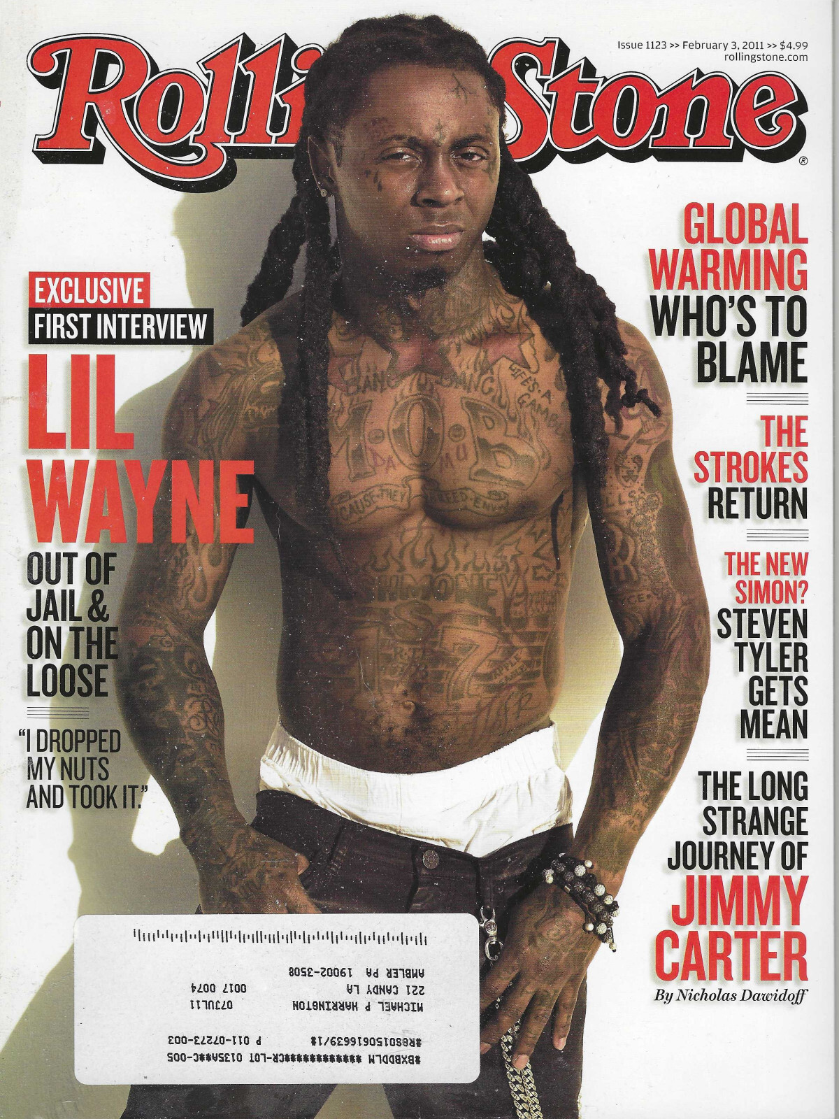 Rolling Stone (Feb &rsquo;11) – Lil Wayne, Strokes, Pearl Jam, Grateful Dead