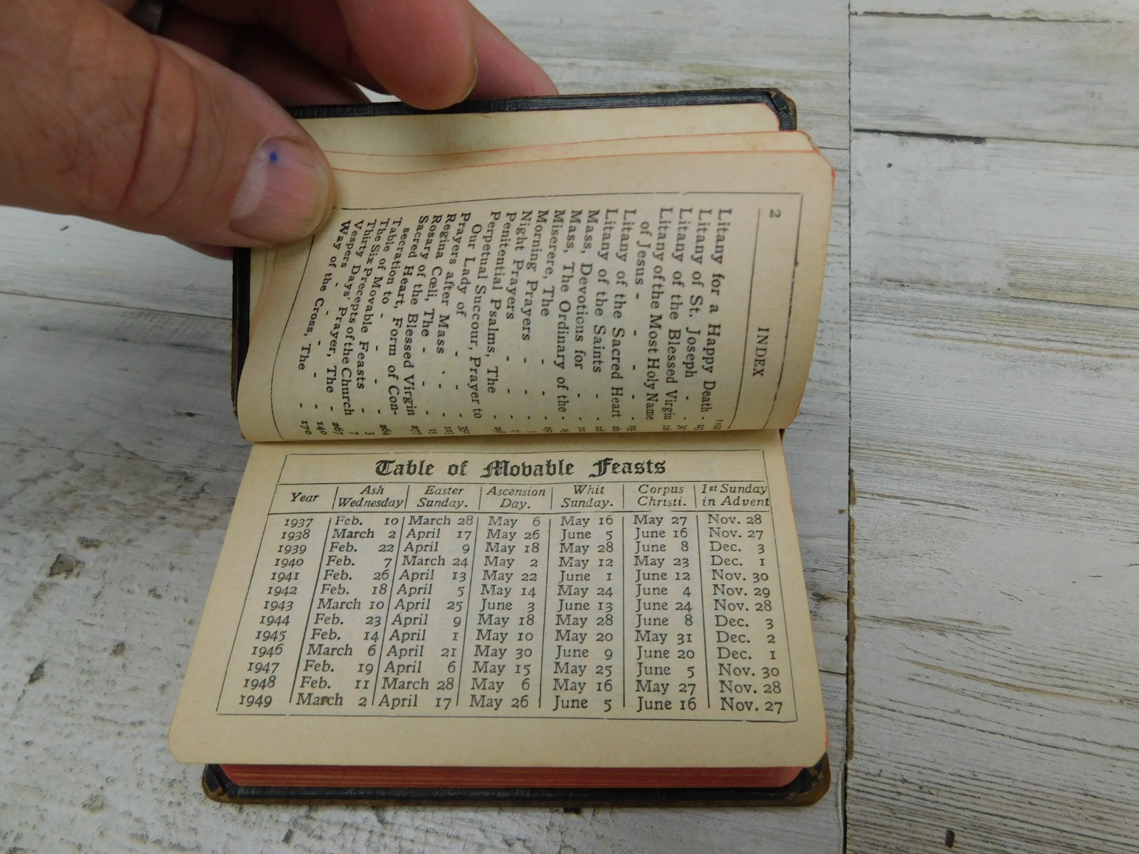 Vtg Mini Prayer Manual Book « The Key Of Heaven » Burns,Oates & Washbourne