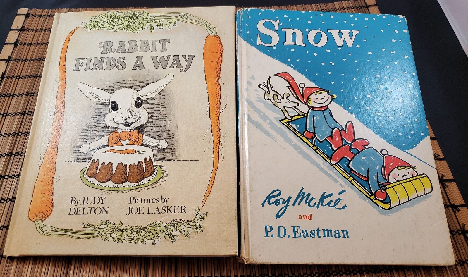 Vintage 1962 Snow Hardback Book, 1975 Rabbit Finds A Way by Judy Delton Book