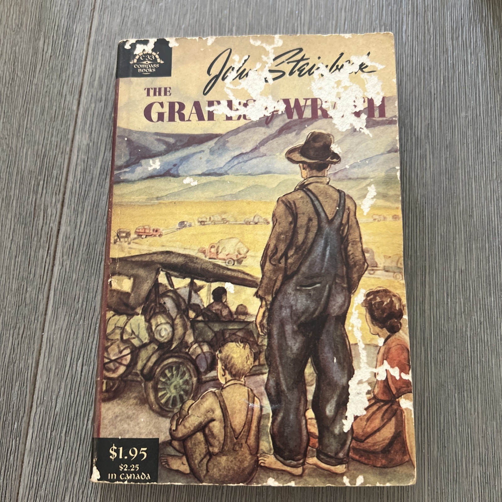 The Grapes of Wrath By John Steinbeck 1958 1st Edition PB. $1.95