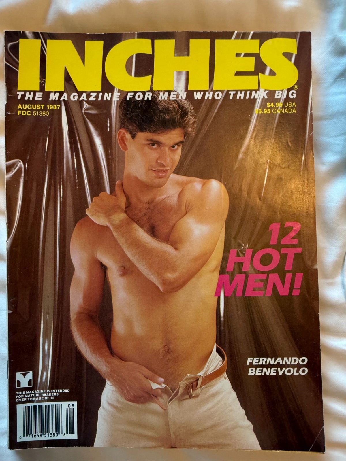 Inches Magazine 8/87 vintage gay interest male pinups