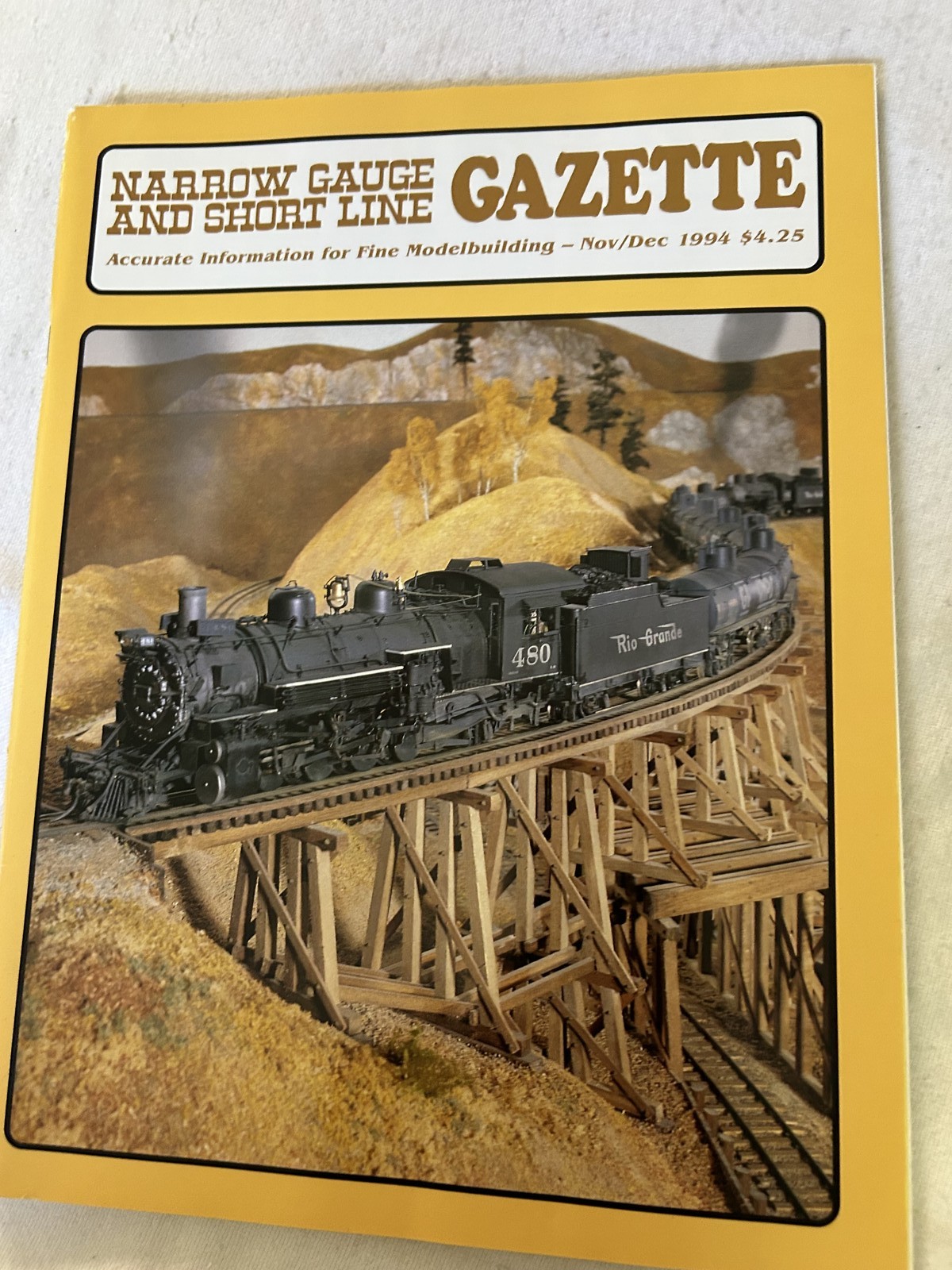 Narrow Gauge and Short Line Gazette Nov/Dec 1994 Model Railroading $4.25